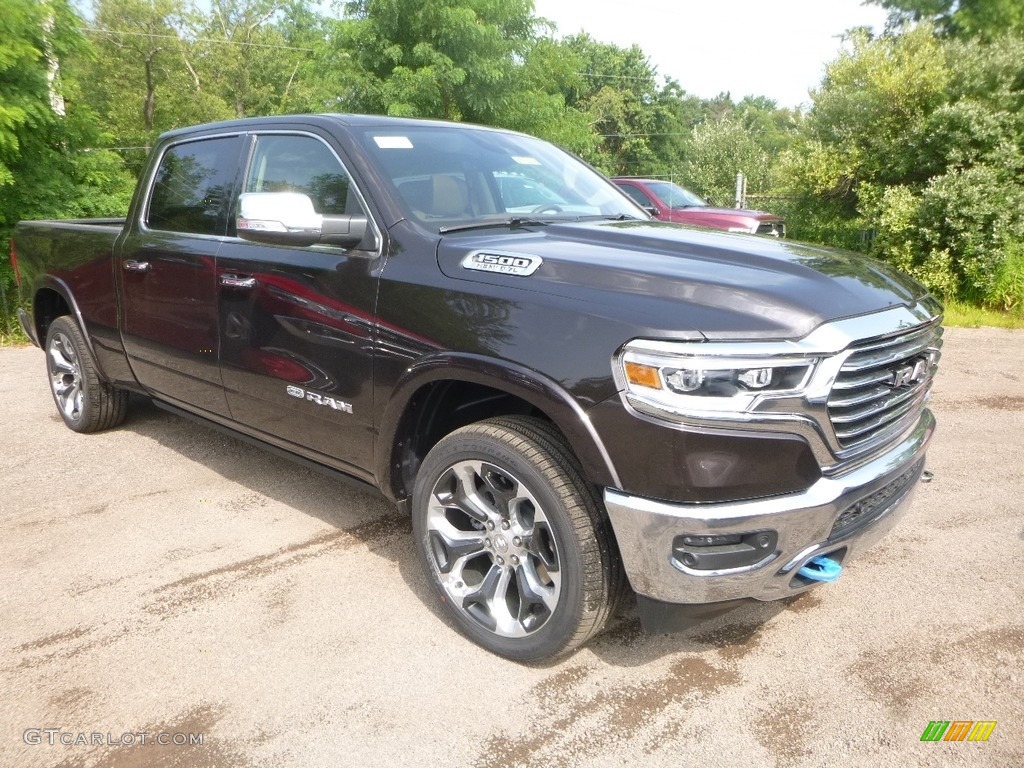 Rugged Brown Pearl 2019 Ram 1500 Long Horn Crew Cab 4x4 Exterior Photo #128488035
