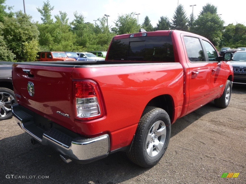 2019 1500 Big Horn Crew Cab 4x4 - Flame Red / Black/Diesel Gray photo #5