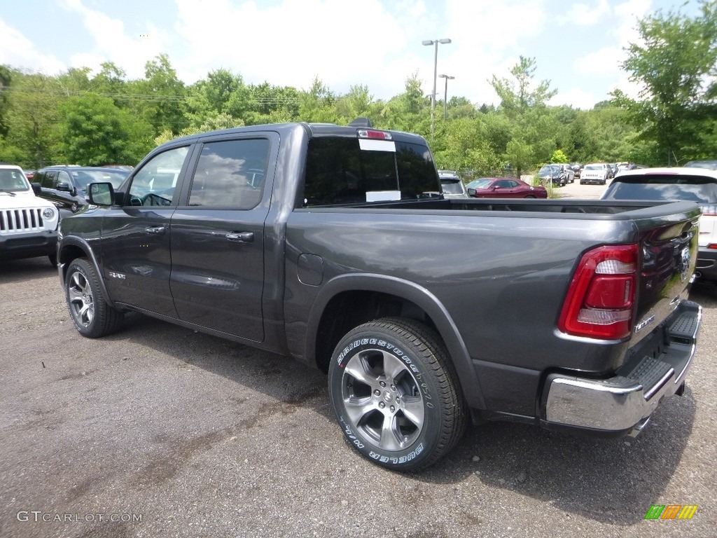 2019 1500 Laramie Crew Cab 4x4 - Granite Crystal Metallic / Black photo #3