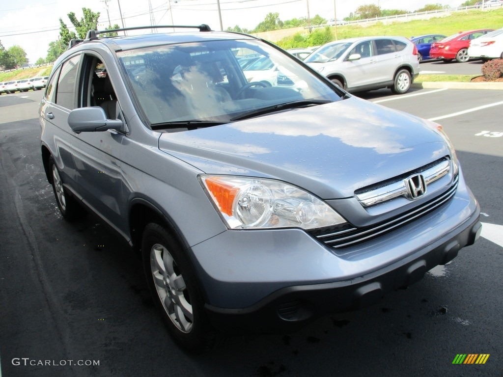 2007 CR-V EX-L 4WD - Glacier Blue Metallic / Gray photo #8