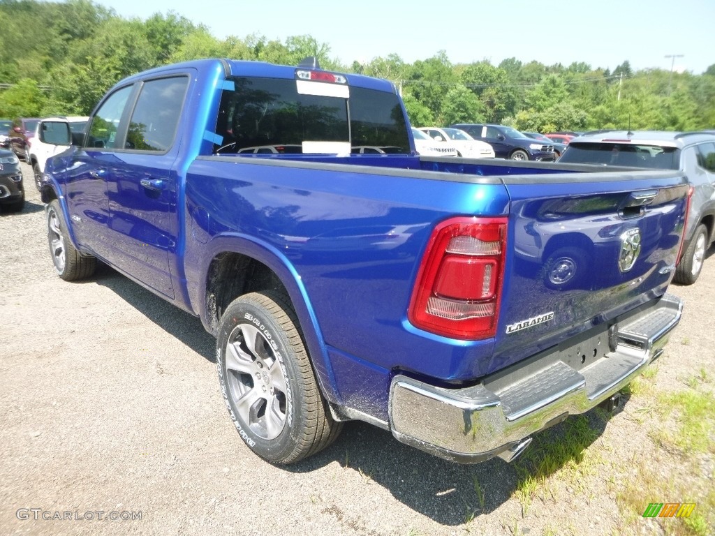 2019 1500 Laramie Crew Cab 4x4 - Blue Streak Pearl / Black photo #3