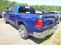 2019 Blue Streak Pearl Ram 1500 Laramie Crew Cab 4x4  photo #3