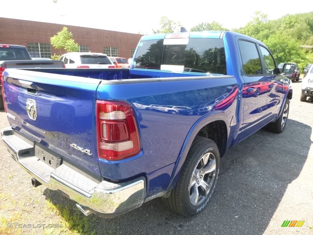 2019 1500 Laramie Crew Cab 4x4 - Blue Streak Pearl / Black photo #5