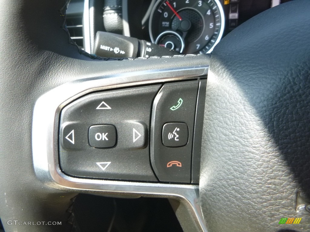 2019 1500 Laramie Crew Cab 4x4 - Blue Streak Pearl / Black photo #19