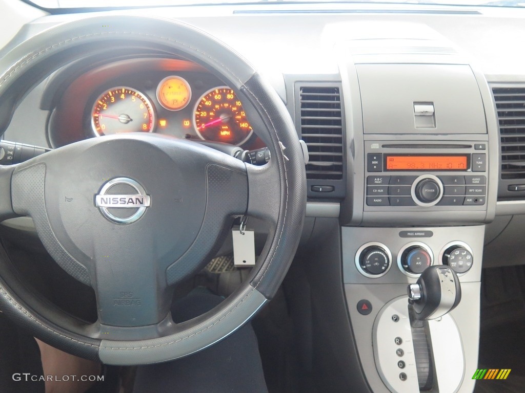 2008 Sentra 2.0 S - Super Black / Charcoal/Steel photo #12