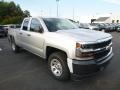Silver Ice Metallic - Silverado LD WT Double Cab 4x4 Photo No. 7