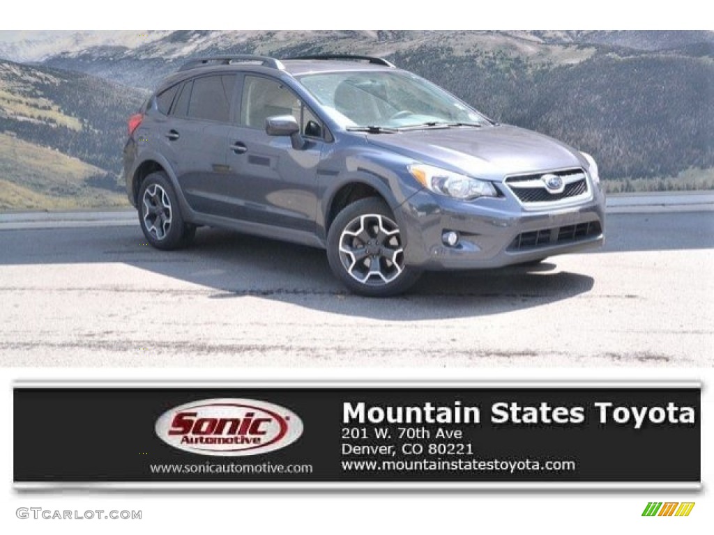 2015 XV Crosstrek 2.0i Premium - Dark Gray Metallic / Black photo #1