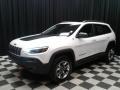 2019 Pearl White Jeep Cherokee Trailhawk 4x4  photo #2