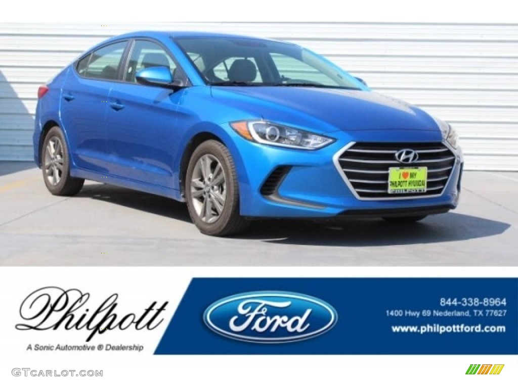 2018 Elantra SEL - Electric Blue / Gray photo #1