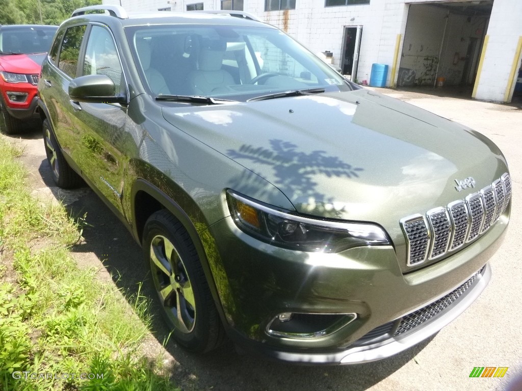 2019 Cherokee Limited 4x4 - Olive Green Pearl / Black/Ski Grey photo #6