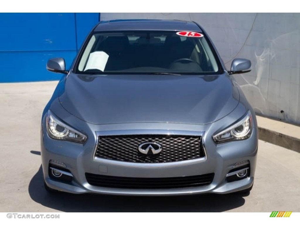 2015 Q50 3.7 - Hagane Blue / Graphite photo #7