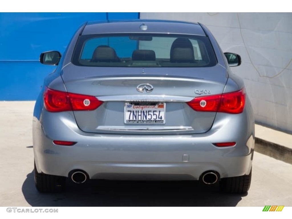 2015 Q50 3.7 - Hagane Blue / Graphite photo #10