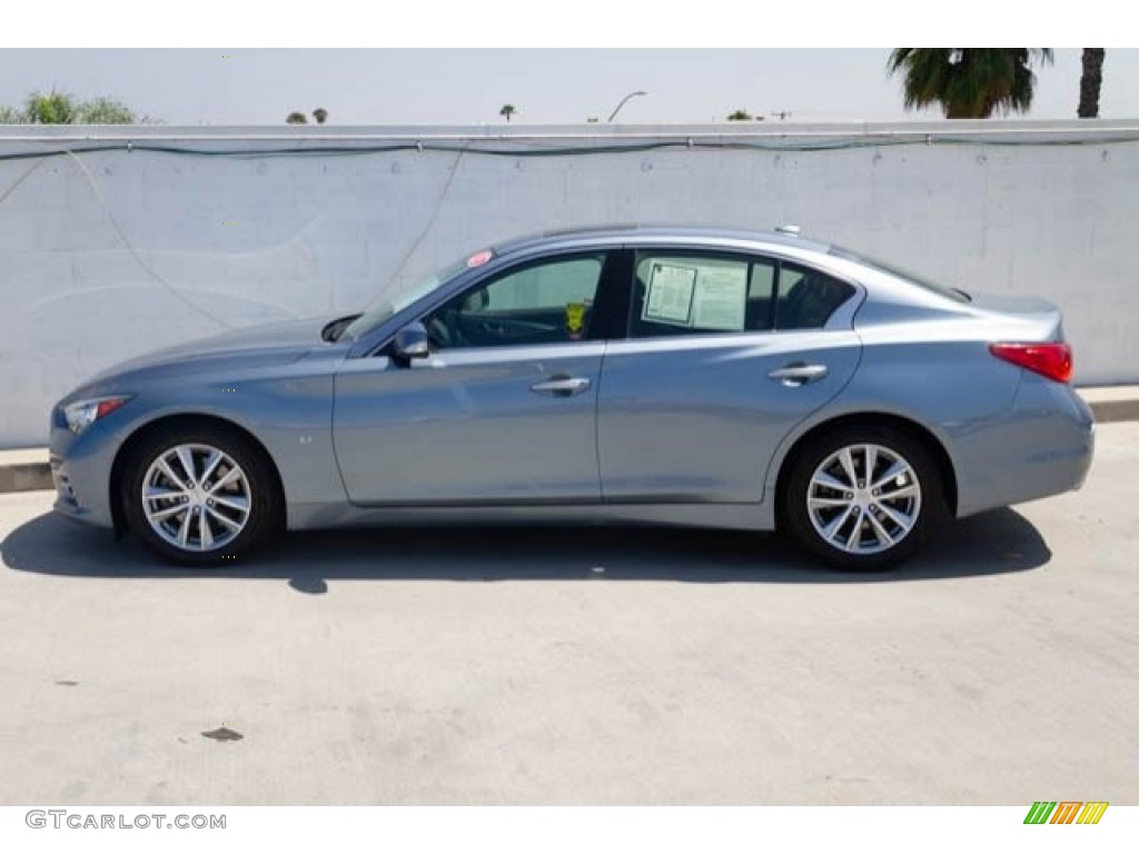 2015 Q50 3.7 - Hagane Blue / Graphite photo #13