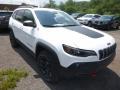 2019 Bright White Jeep Cherokee Trailhawk 4x4  photo #6