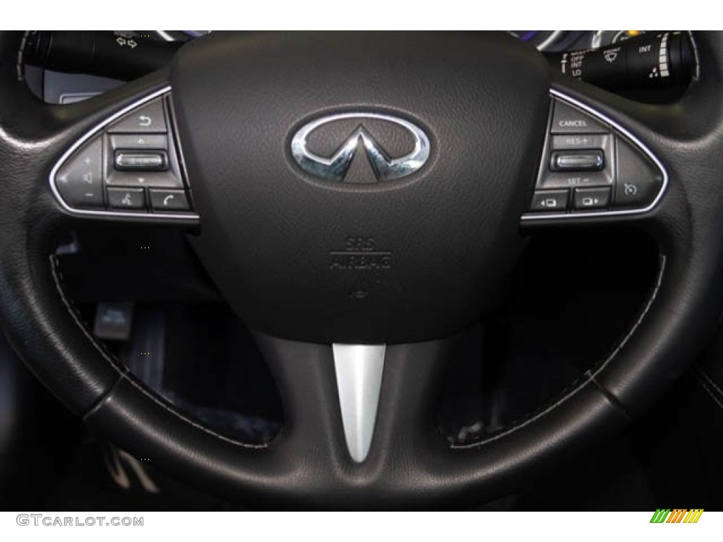 2015 Q50 3.7 - Hagane Blue / Graphite photo #14