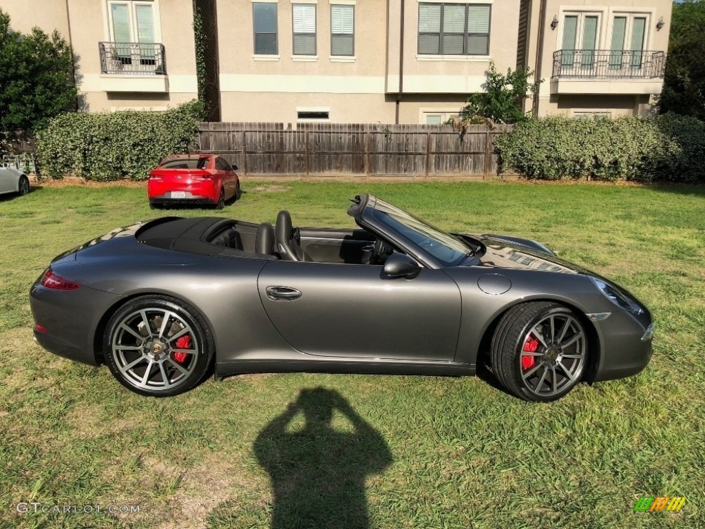 2012 911 Carrera S Cabriolet - Meteor Grey Metallic / Stone Grey photo #20