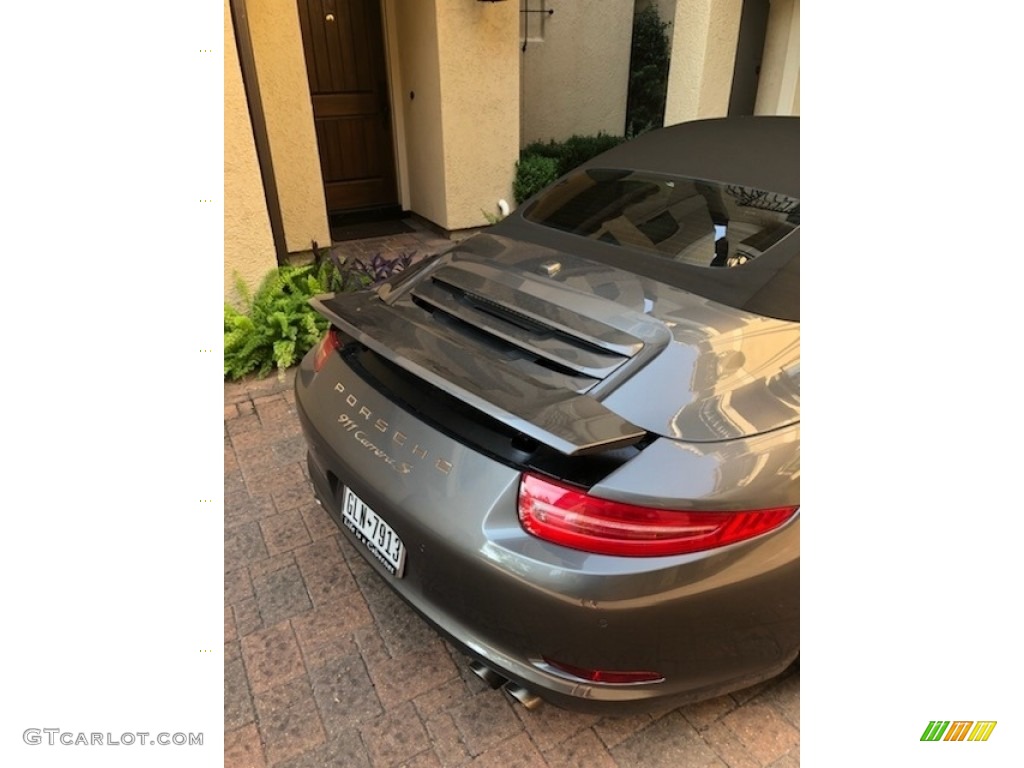 2012 911 Carrera S Cabriolet - Meteor Grey Metallic / Stone Grey photo #23