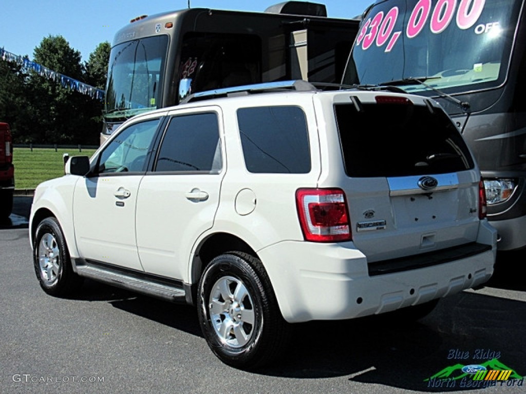 2012 Escape Limited V6 - White Suede / Charcoal Black photo #3