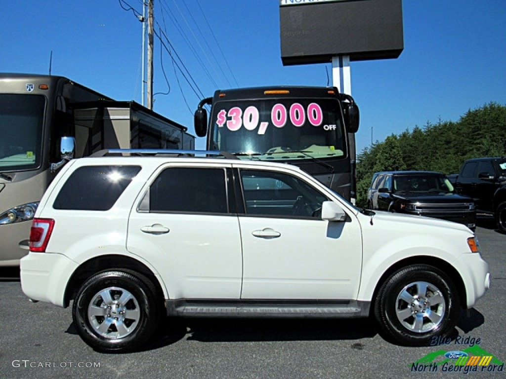 2012 Escape Limited V6 - White Suede / Charcoal Black photo #6