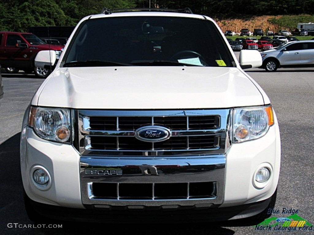2012 Escape Limited V6 - White Suede / Charcoal Black photo #8