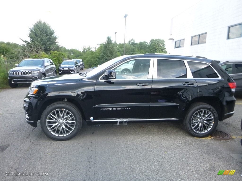 Diamond Black Crystal Pearl 2018 Jeep Grand Cherokee Summit 4x4 Exterior Photo #128500131