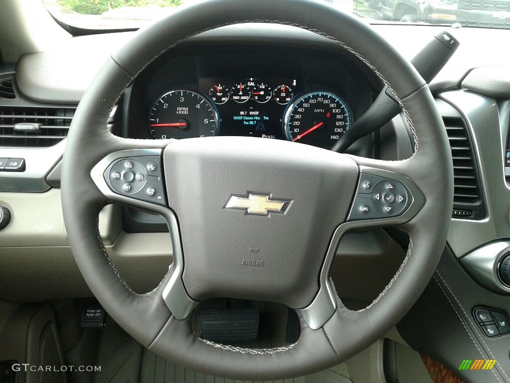 2018 Chevrolet Suburban Premier Cocoa/­Dune Steering Wheel Photo #128501790