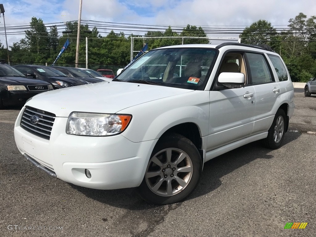 2007 Forester 2.5 X Premium - Aspen White / Graphite Gray photo #2