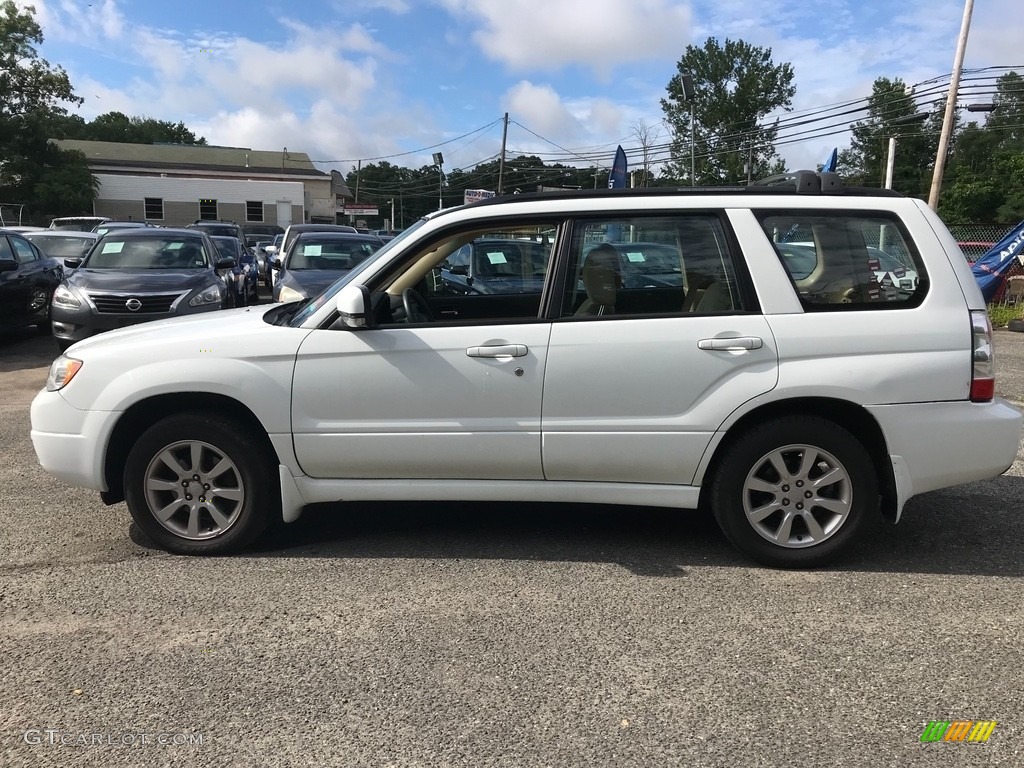 2007 Forester 2.5 X Premium - Aspen White / Graphite Gray photo #3