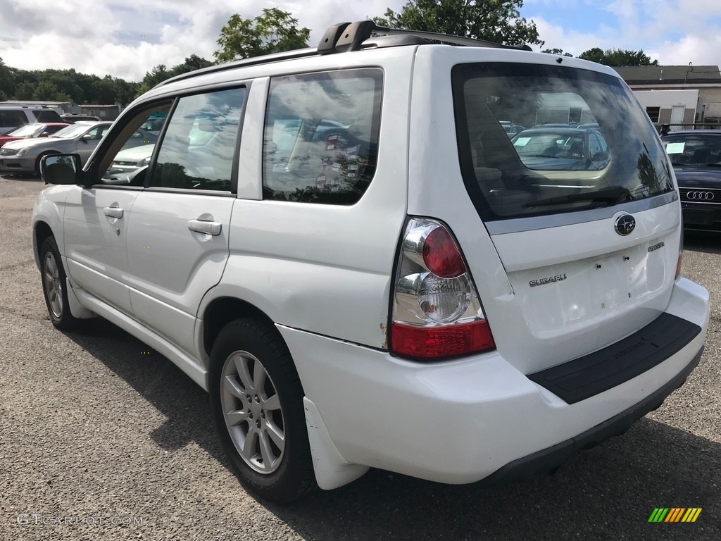 2007 Forester 2.5 X Premium - Aspen White / Graphite Gray photo #4