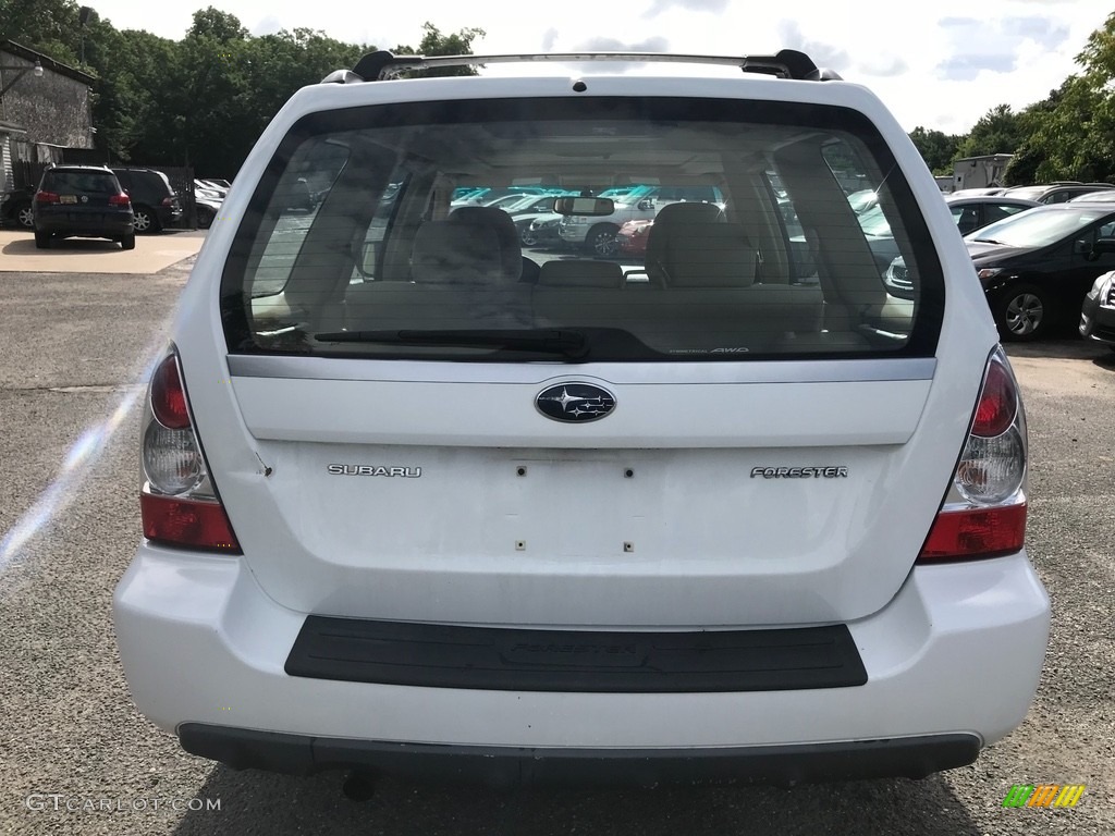 2007 Forester 2.5 X Premium - Aspen White / Graphite Gray photo #6