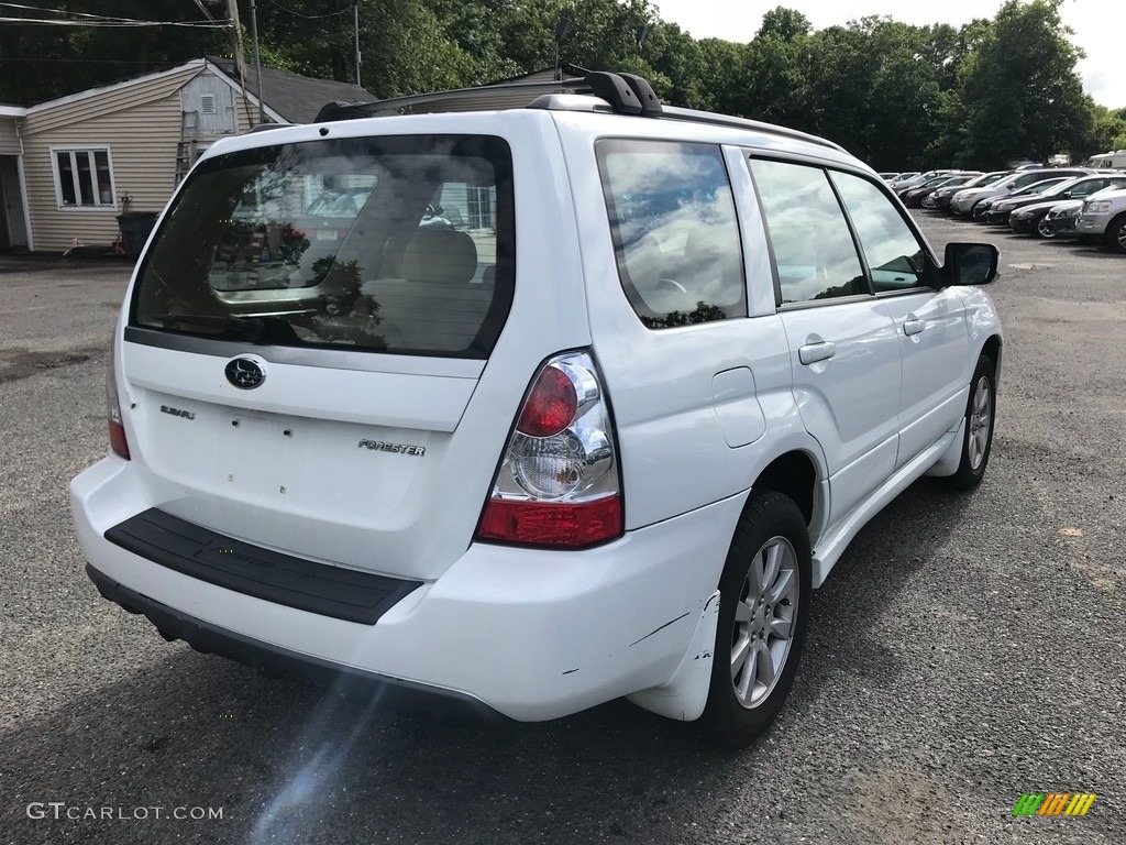 2007 Forester 2.5 X Premium - Aspen White / Graphite Gray photo #8