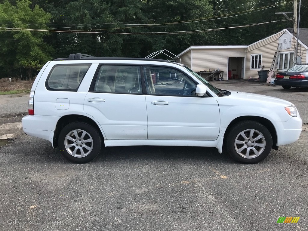 2007 Forester 2.5 X Premium - Aspen White / Graphite Gray photo #9