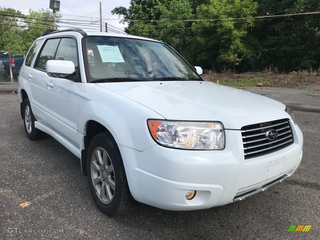 2007 Forester 2.5 X Premium - Aspen White / Graphite Gray photo #10