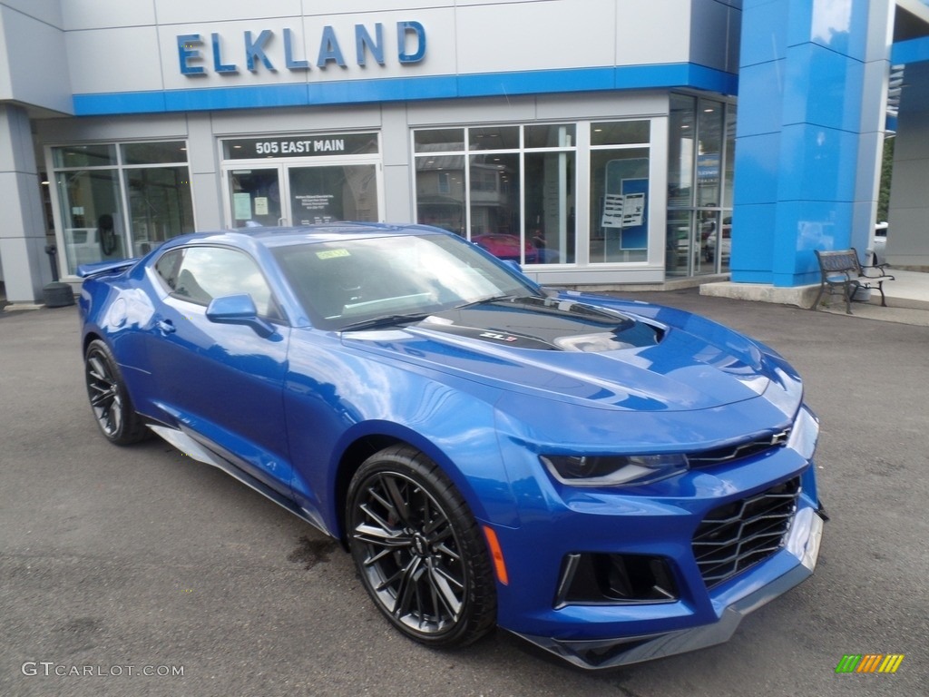 2018 Camaro ZL1 Coupe - Hyper Blue Metallic / Jet Black photo #6