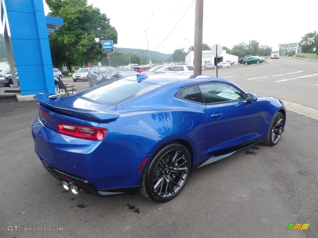 2018 Camaro ZL1 Coupe - Hyper Blue Metallic / Jet Black photo #8