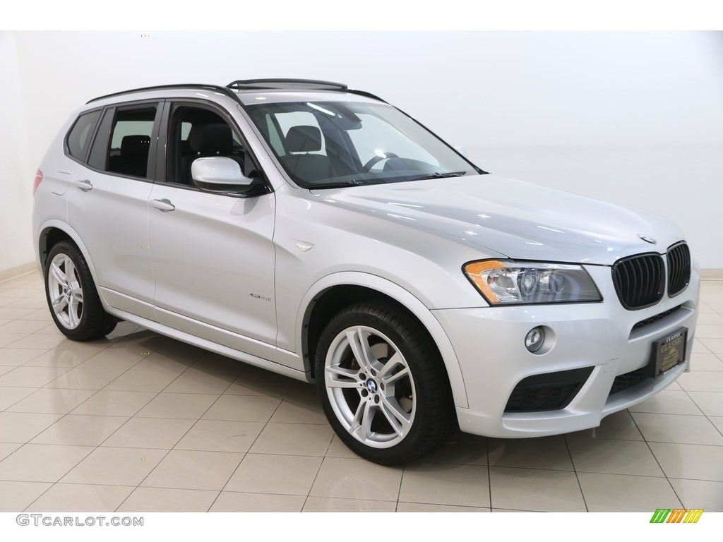 2013 X3 xDrive 28i - Titanium Silver Metallic / Black photo #1