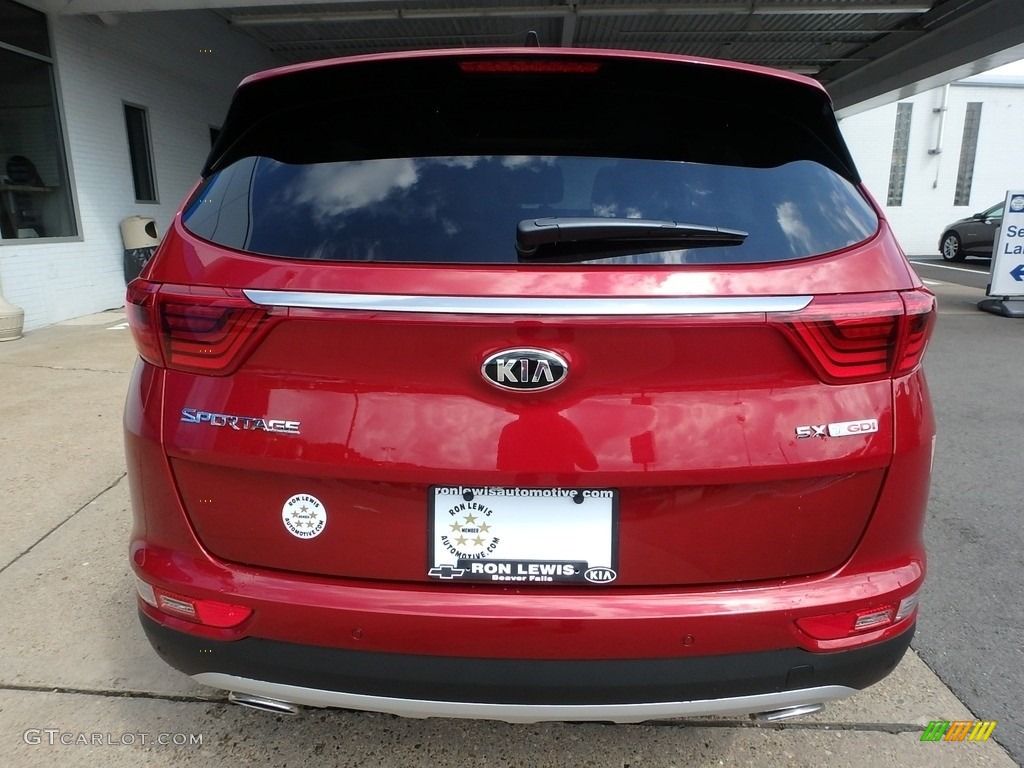 2019 Sportage SX Turbo AWD - Hyper Red / Black photo #4