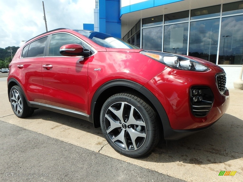 2019 Sportage SX Turbo AWD - Hyper Red / Black photo #10