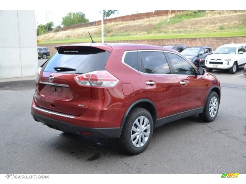 2015 Rogue S AWD - Cayenne Red / Charcoal photo #6