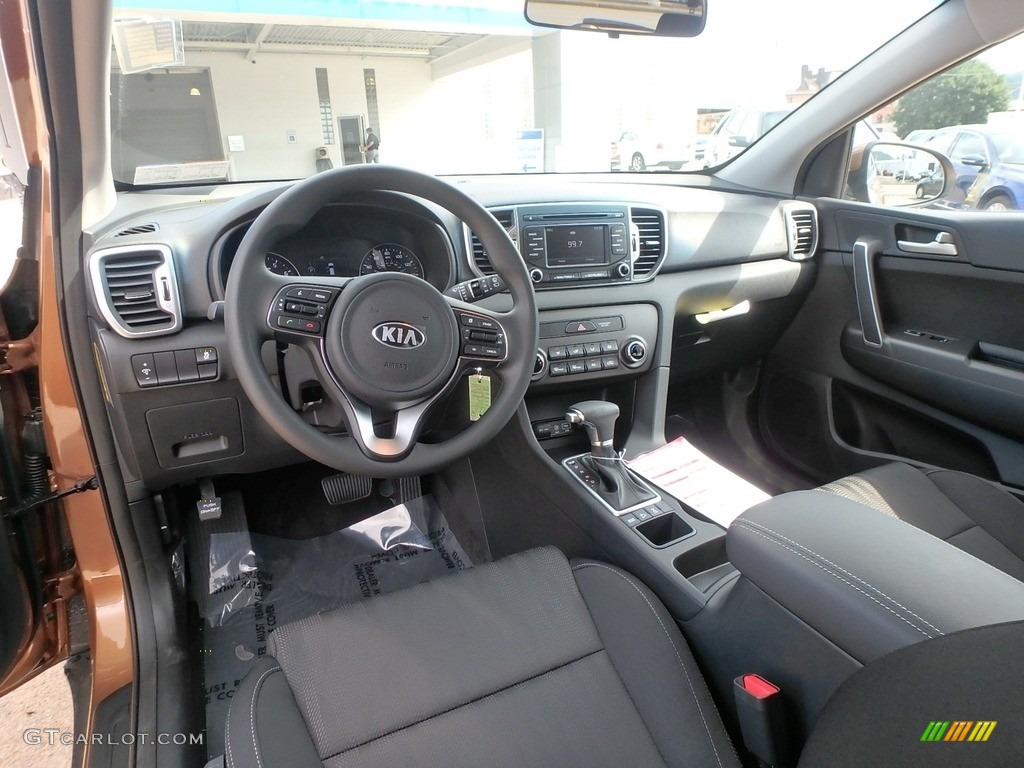 Black Interior 2019 Kia Sportage LX AWD Photo #128511371