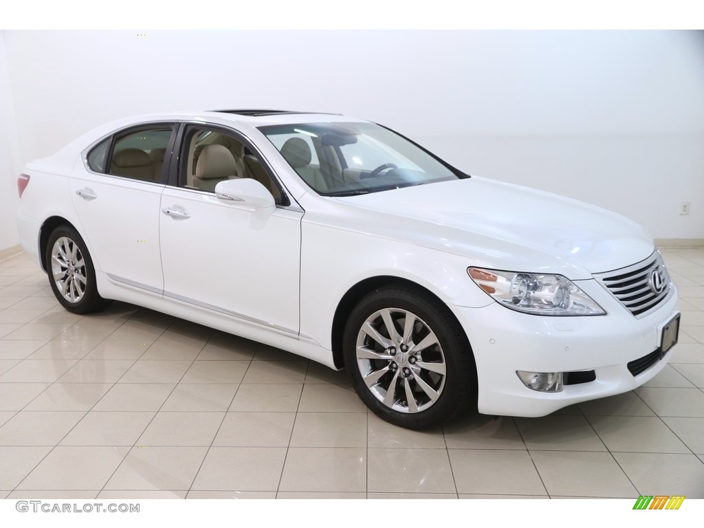 2011 LS 460 AWD - Starfire White Pearl / Parchment photo #1