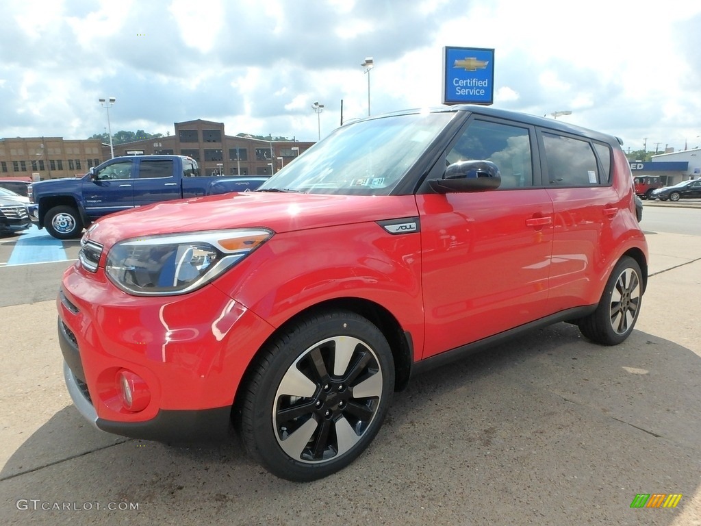 Inferno Red 2019 Kia Soul + Exterior Photo #128512307