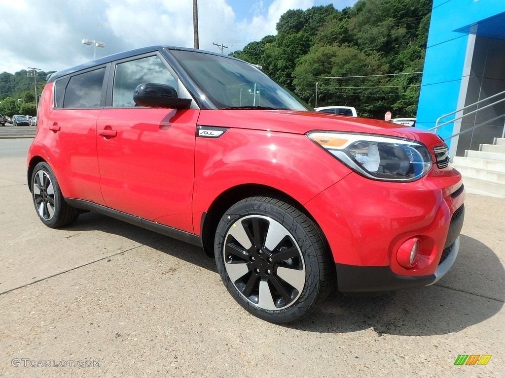 Inferno Red 2019 Kia Soul + Exterior Photo #128512364