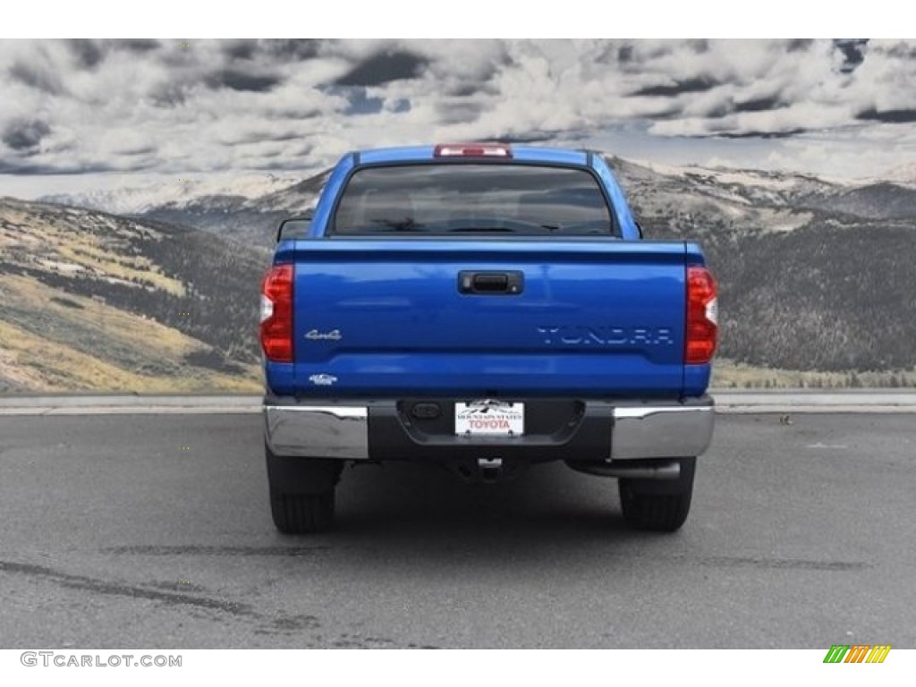 2018 Tundra SR5 CrewMax 4x4 - Blazing Blue Pearl / Black photo #4