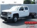 Summit White - Sierra 3500HD Crew Cab 4WD Chassis Photo No. 1