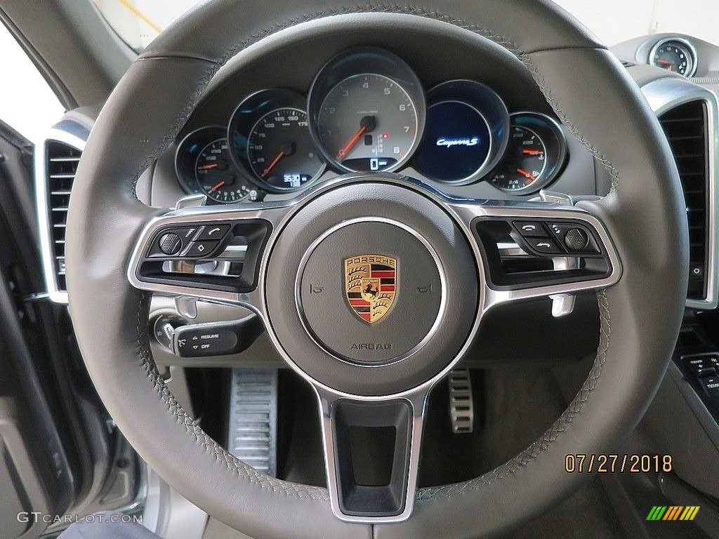 2017 Cayenne S - Palladium Metallic / Black photo #22
