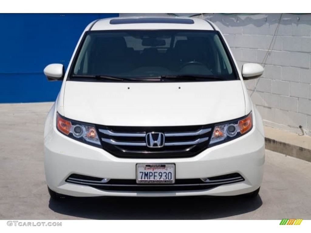 2015 Odyssey EX-L - White Diamond Pearl / Gray photo #7