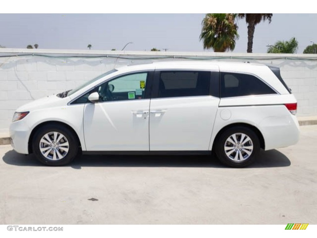 2015 Odyssey EX-L - White Diamond Pearl / Gray photo #13