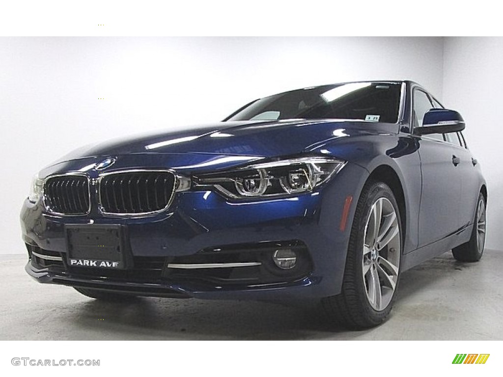 2018 3 Series 330i xDrive Sedan - Mediterranean Blue Metallic / Black photo #1
