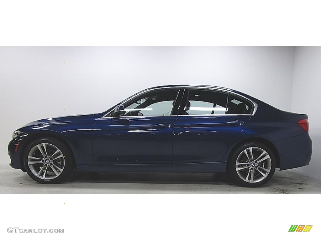2018 3 Series 330i xDrive Sedan - Mediterranean Blue Metallic / Black photo #2